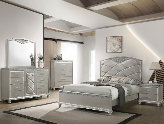 Bedroom Cristal set, King or Queen - Furniture Store Pensacola
