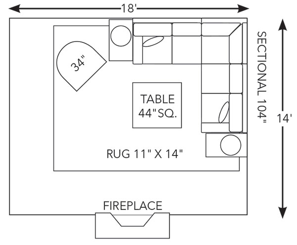 How do you measure Couch dimensions?